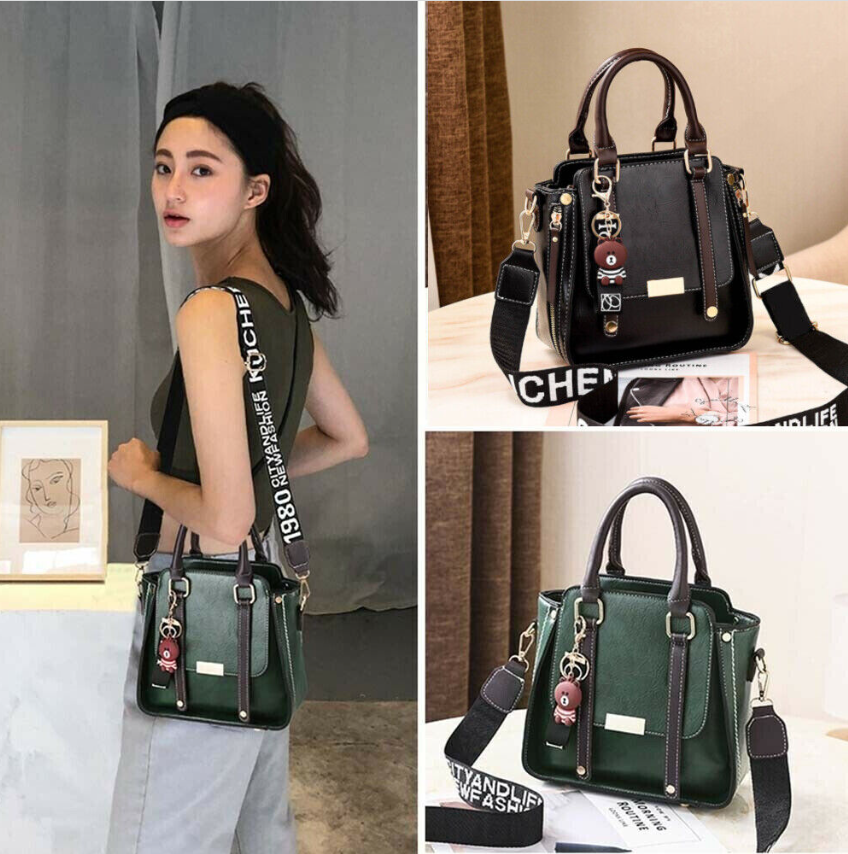 Women PU Leather Bag Purse Shoulder Handbags Tote Messenger Satchel Cross Body